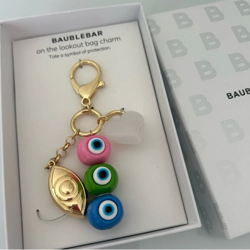 BaubleBar Multicolor Evil Eye Charm